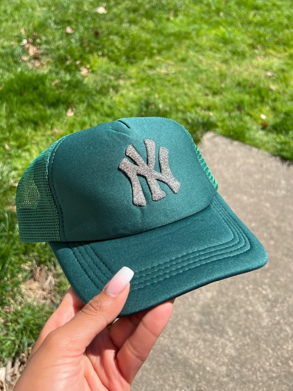 Green New York YankeesTrucker Hat